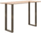 vidaXL - Salontafelpoten - 2 - st - U-vormig - 50x(110-111) - cm - staal - naturel