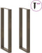 vidaXL - Salontafelpoten - 2 - st - U-vormig - 50x(110-111) - cm - staal - naturel