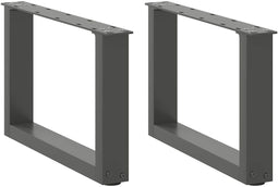 vidaXL - Salontafelpoten - 2 - st - U-vormig - 50x(30-31) - cm - staal - antraciet