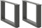 vidaXL - Salontafelpoten - 2 - st - U-vormig - 50x(30-31) - cm - staal - antraciet
