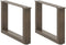 vidaXL - Salontafelpoten - 2 - st - U-vormig - 50x(30-31) - cm - staal - naturel