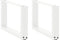 vidaXL - Salontafelpoten - 2 - st - U-vormig - 50x(30-31) - cm - staal - wit