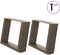 vidaXL - Salontafelpoten - 2 - st - U-vormig - 50x(30-31) - cm - staal - naturel