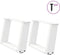 vidaXL - Salontafelpoten - 2 - st - U-vormig - 50x(30-31) - cm - staal - wit