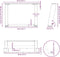 vidaXL - Salontafelpoten - 2 - st - U-vormig - 50x(30-31) - cm - staal - wit