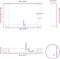 vidaXL - Salontafelpoten - 2 - st - U-vormig - 50x(30-31) - cm - staal - wit