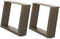vidaXL - Salontafelpoten - 2 - st - U-vormig - 50x(30-31) - cm - staal - naturel