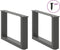 vidaXL - Salontafelpoten - 2 - st - U-vormig - 50x(30-31) - cm - staal - antraciet