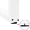 vidaXL - Salontafelpoten - 2 - st - U-vormig - 50x(30-31) - cm - staal - wit