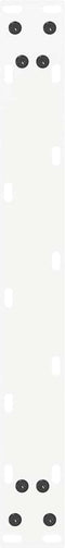 vidaXL - Salontafelpoten - 2 - st - U-vormig - 50x(30-31) - cm - staal - wit