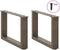 vidaXL - Salontafelpoten - 2 - st - U-vormig - 50x(30-31) - cm - staal - naturel