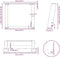 vidaXL - Salontafelpoten - 2 - st - U-vormig - 50x(42-43) - cm - staal - wit