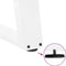vidaXL - Salontafelpoten - 2 - st - U-vormig - 50x(42-43) - cm - staal - wit