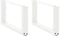 vidaXL - Salontafelpoten - 2 - st - U-vormig - 60x(30-31) - cm - staal - wit