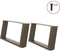 vidaXL - Salontafelpoten - 2 - st - U-vormig - 60x(30-31) - cm - staal - naturel