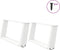 vidaXL - Salontafelpoten - 2 - st - U-vormig - 60x(30-31) - cm - staal - wit