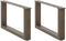 vidaXL - Salontafelpoten - 2 - st - U-vormig - 60x(30-31) - cm - staal - naturel