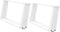 vidaXL - Salontafelpoten - 2 - st - U-vormig - 60x(30-31) - cm - staal - wit