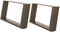 vidaXL - Salontafelpoten - 2 - st - U-vormig - 60x(30-31) - cm - staal - naturel
