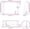 vidaXL - Salontafelpoten - 2 - st - U-vormig - 60x(42-43) - cm - staal - wit