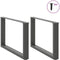 vidaXL - Salontafelpoten - 2 - st - U-vormig - 60x(42-43) - cm - staal - antraciet