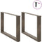 vidaXL - Salontafelpoten - 2 - st - U-vormig - 60x(42-43) - cm - staal - naturel