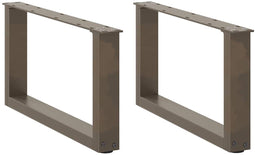 vidaXL - Salontafelpoten - 2 - st - U-vormig - 70x(30-31) - cm - staal - naturel