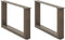 vidaXL - Salontafelpoten - 2 - st - U-vormig - 70x(30-31) - cm - staal - naturel