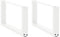 vidaXL - Salontafelpoten - 2 - st - U-vormig - 70x(30-31) - cm - staal - wit