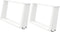 vidaXL - Salontafelpoten - 2 - st - U-vormig - 70x(30-31) - cm - staal - wit