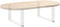 vidaXL - Salontafelpoten - 2 - st - U-vormig - 70x(30-31) - cm - staal - wit