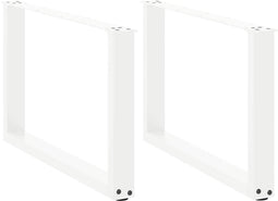 vidaXL - Salontafelpoten - 2 - st - U-vormig - 70x(42-43) - cm - staal - wit