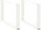 vidaXL - Salontafelpoten - 2 - st - U-vormig - 70x(42-43) - cm - staal - wit