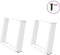 vidaXL - Salontafelpoten - 2 - st - U-vormig - 70x(42-43) - cm - staal - wit