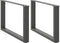 vidaXL - Salontafelpoten - 2 - st - U-vormig - 70x(42-43) - cm - staal - antraciet