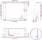 vidaXL - Salontafelpoten - 2 - st - U-vormig - 70x(42-43) - cm - staal - wit