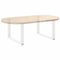 vidaXL - Salontafelpoten - 2 - st - U-vormig - 70x(42-43) - cm - staal - wit