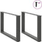 vidaXL - Salontafelpoten - 2 - st - U-vormig - 70x(42-43) - cm - staal - antraciet