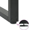 vidaXL - Salontafelpoten - 2 - st - U-vormig - 70x(42-43) - cm - staal - antraciet