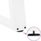 vidaXL - Salontafelpoten - 2 - st - U-vormig - 70x(42-43) - cm - staal - wit