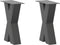 vidaXL - Salontafelpoten - 2 - st - X-vormig - 28x(42-43) - cm - staal - antraciet