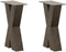 vidaXL - Salontafelpoten - 2 - st - X-vormig - 28x(42-43) - cm - staal - naturel
