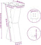 vidaXL - Salontafelpoten - 2 - st - X-vormig - 28x(42-43) - cm - staal - antraciet