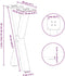 vidaXL - Salontafelpoten - 2 - st - X-vormig - 28x(42-43) - cm - staal - naturel
