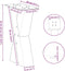 vidaXL - Salontafelpoten - 2 - st - X-vormig - 28x(42-43) - cm - staal - naturel