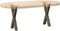 vidaXL - Salontafelpoten - 2 - st - X-vormig - 28x(42-43) - cm - staal - naturel