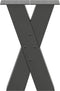 vidaXL - Salontafelpoten - 2 - st - X-vormig - 28x(42-43) - cm - staal - antraciet
