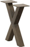 vidaXL - Salontafelpoten - 2 - st - X-vormig - 30x(30-31) - cm - staal - naturel