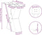 vidaXL - Salontafelpoten - 2 - st - X-vormig - 30x(30-31) - cm - staal - naturel