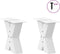 vidaXL - Salontafelpoten - 2 - st - X-vormig - 30x(30-31) - cm - staal - wit